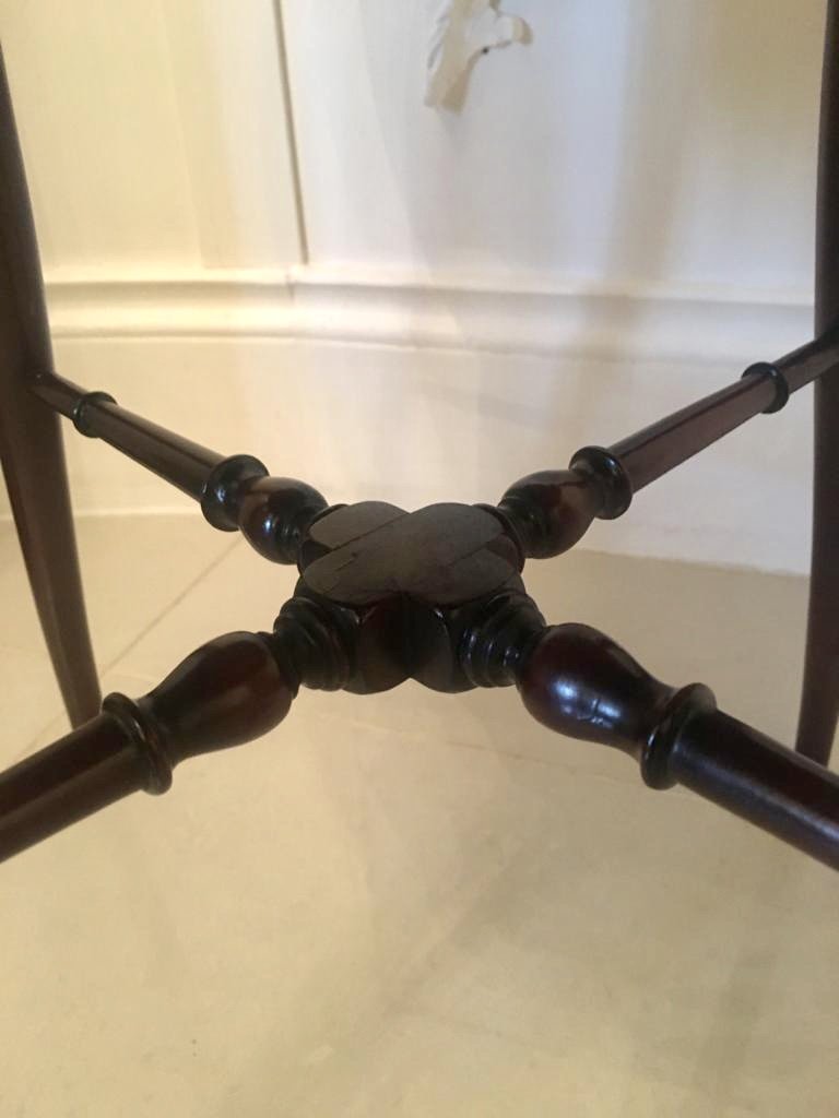 Antique Victorian Mahogany Lamp Table - Image 11